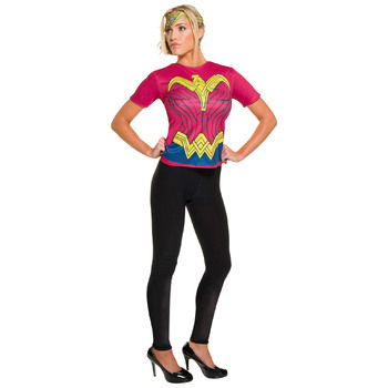 Dc Comics Wonder Woman Dawn Of Justice Top Womens Dress Up Costume - Size Xl