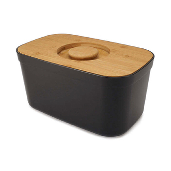 Joseph & Joseph 37cm Bread Bin w/ Cutting Board Lid - Black