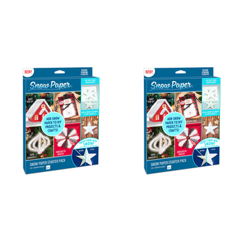 2PK Be Amazing Toys Snow Paper Starter Pack Kids Art Craft Kit 8y+