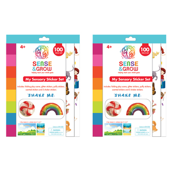 2x 100pc Sense & Grow Sensory Stickers/Play Scene Set Kids 4y+