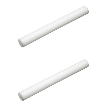 2x Mastercraft Non-Stick 32cm Fondant Rolling Pin - White