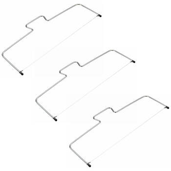 3x Mastercraft Adjustable 39cm Metal Cake Cutting Wire Slicer
