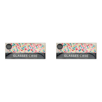 2PK Annabel Trends Glasses Case/Cloth Combo 15cx6cm - Confetti