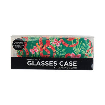 Annabel Trends Glasses Case/Cloth Combo 15cx6cm - Jungle Snake