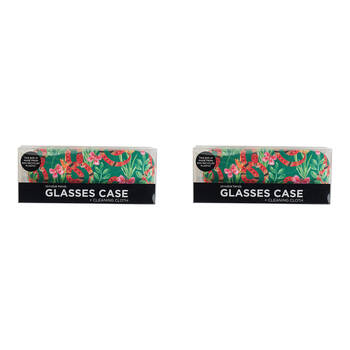 2PK Annabel Trends Glasses Case/Cloth Combo 15cx6cm - Jungle Snake
