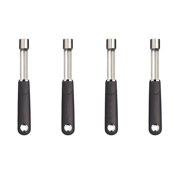 4x MasterCraft 19cm Soft Grip Nylon/Stainless Steel Apple Corer/Pitter