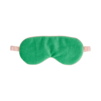 Annabel Trends Velvet Cosy Luxe Travel Sleeping Eye Mask Meadow Green