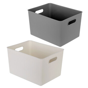 2PK Boxsweden Kaia Storage Basket 38X28.5X22.5cm Assorted