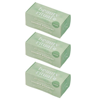 3x 2pc Annabel Trends Beauty Ritual Shower Steamer Eucalyptus & Lemongrass