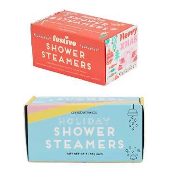 6pc Annabel Trends Shower Steamers - Holiday and Xmas Gift Box Combo Set