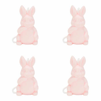 4PK Annabel Trends Soap On A Rope 160g Sea Salt Scent - Bunny Pink