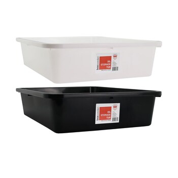 2PK Boxsweden Storage Tub 35L 59.5X47.5X15.5cm Assorted