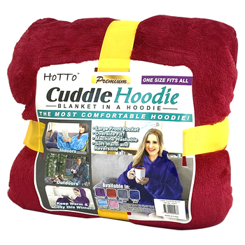 Hotto Cuddle Hoodie Burgundy
