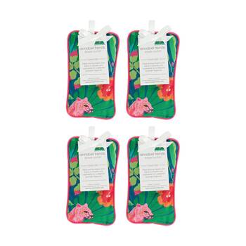 4PK Annabel Trends Lavender Sceneted Drawer Sachet Cotton 9x15cm Cheetah