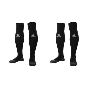 2PK Kelme Sport Full-Length Football Soccer Grip Socks Anti Slip Black/White