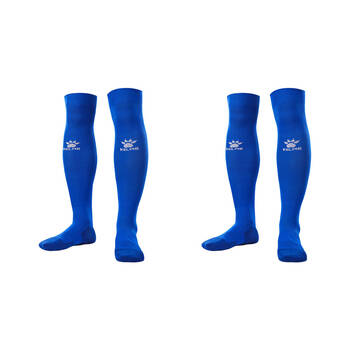 2PK Kelme Sport Full-Length Football Soccer Grip Socks Anti Slip Royal Blue/White