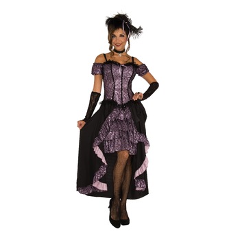 Rubies Dance Hall Saloon Mistress Barmaid Dress Up Costume - Size Std