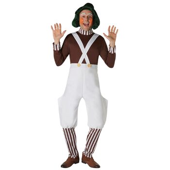 Rubies Oompa Loompa Deluxe Adult Mens Dress Up Costume - Size S