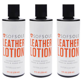 3PK SofSole 236ml Leather Lotion For Footwear Shoes/Bags