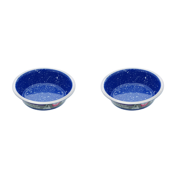 2x Paws & Claws Savoy S/Steel Pet Bowl 400Ml 12.5x4cm Assorted