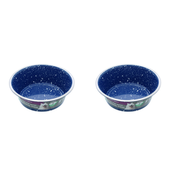 2x Paws & Claws Savoy S/Steel Pet Bowl 800Ml 16x5.5cm Assorted