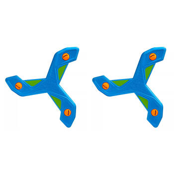 2PK NERF Slingerang Foam Boomerang Kids Outdoor Toy 33.5cm - Blue 6y+