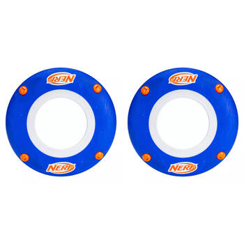 2PK NERF Sonic Slinger Flying Disc Kids Outdoor Toy 28cm - Blue 6y+