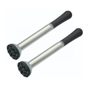 2PK BarCraft Stainless Steel 21cm Cocktail Muddler - Silver