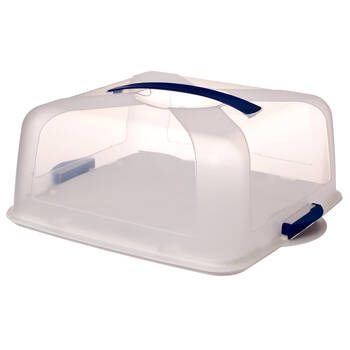Clip Fresh Square Cake Saver Airtight Container - Clear
