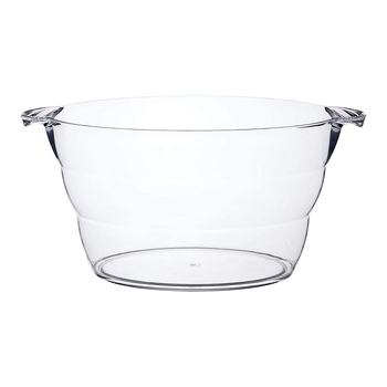 BarCraft Acrylic 28cm Oval Drink Pail Cooler Bucket Large - Clear
