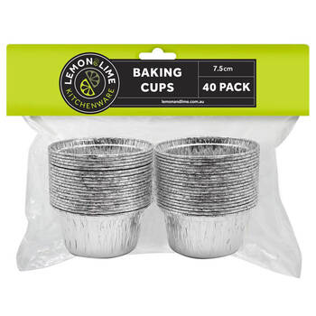 40PK Lemon & Lime 7.5cm Aluminium Baking Cups