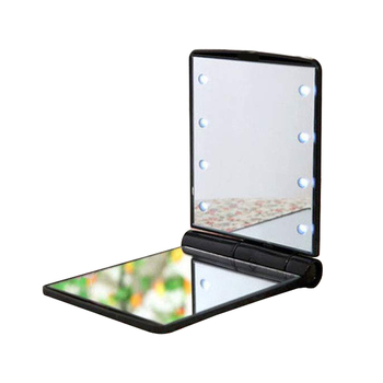 Impressions Compact Portable Beauty Mirror w/ 8 LED Lights
