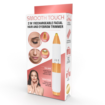Rachel & Jen 2 In 1 Rechargeable Facial Hair And Eyebrow Trimmer