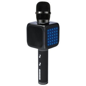 True Sound Party Music 27cm Wireless Karaoke Microphone - Black