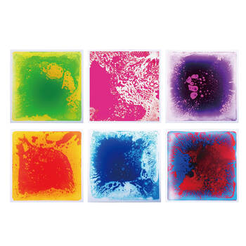6pc Vivaio Fascination Plates Sensory Mats Educational Toy Kids/Children - 3y+