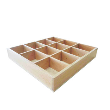 12pc Vivaio Wooden Box for Paints Tray Painting & Arts Kids/Children - 3y+