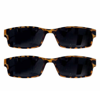 2PK Annabel Trends iSee Sun Readers Eyeglass w/ Clip On Sunshades Tortoiseshell
