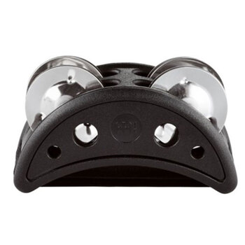 Meinl Percussion Compact Foot Jingle Tambourine HC Musical Instrument Black