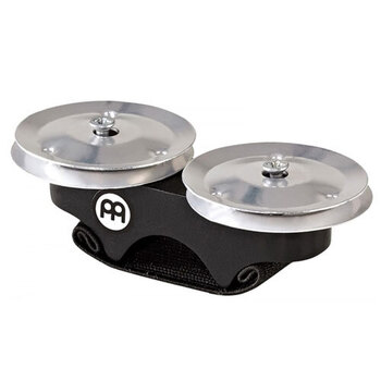Meinl Percussion Finger Jingles Stainless Steel HC Rubber Wood Base