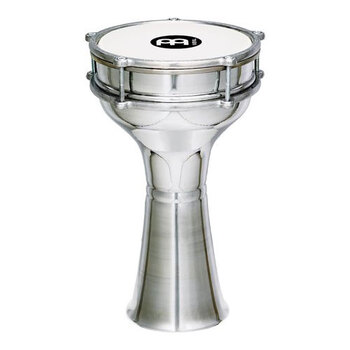 Meinl Percussion Aluminium Darbuka Plain Size 7-1/4 Inch Silver