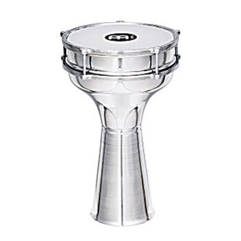 Meinl Percussion Aluminium Darbuka Plain Size 8 Inch Silver