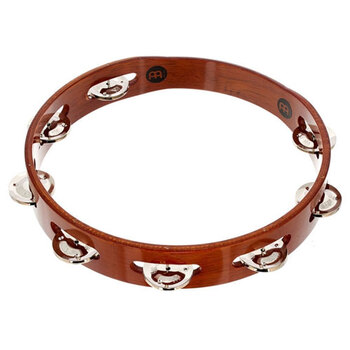 Meinl Percussion 1 Row Steel Jingles African Brown Tambourine