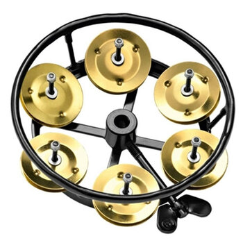 Meinl Percussion Hihat Tambourine Brass Jingles Black HC