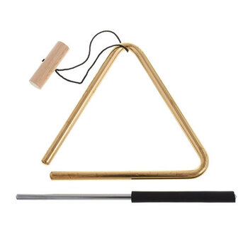 Meinl Percussion 6 Inch Triangle Solid Brass HC w/ Striker