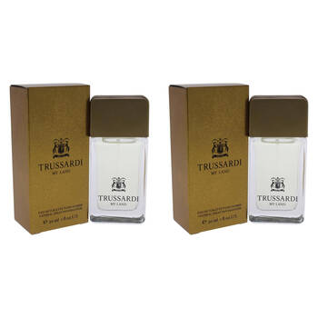 2PK Trussardi My Land Eau De Toilette Men's Fragrance 30ml - Gold