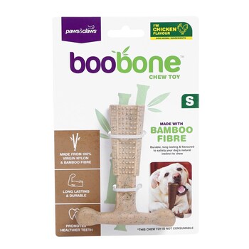 Paws & Claws BooBone Small T-Bone Chew Toy - Assorted Flavour