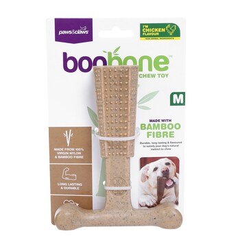 Paws & Claws BooBone Medium T-Bone Chew Toy - Assorted Flavour