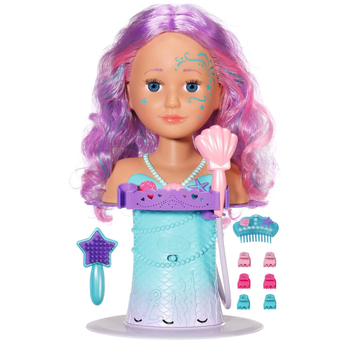 Baby Born 27cm Mermaid Styling Doll Head 3y+