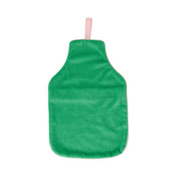 Annabel Trends Cosy Luxe Velvet Hot Water Bottle Cover 37cm Meadow Green