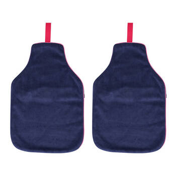 2PK Annabel Trends Cosy Luxe Velvet Hot Water Bottle Cover 37cm Sapphire Blue